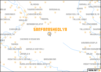 map of Sarfarāsh-e ‘Olyā