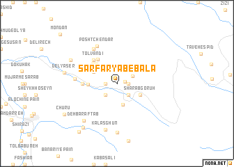 map of Sar Fāryāb-e Bālā