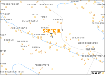 map of Sar Fīzūl