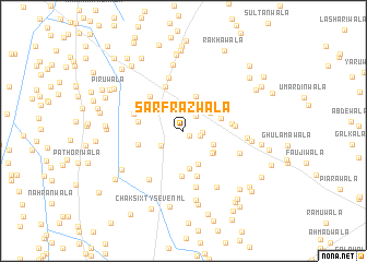 map of Sarfrāzwāla