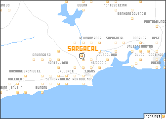map of Sargaçal