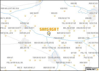 map of Sárgagát