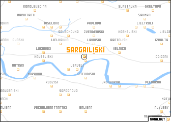 map of Sargailiški