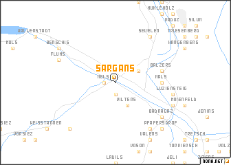 map of Sargans