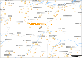 map of Sargaro Bānda