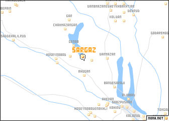 map of Sar Gaz