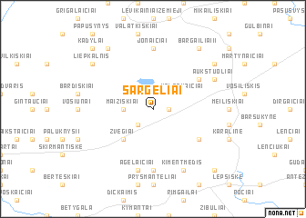 map of Sargeliai