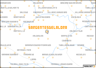 map of Sargentes de la Lora