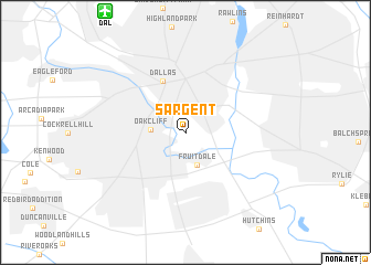 map of Sargent