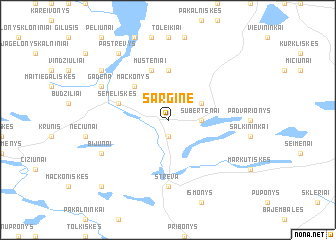 map of Sarginė