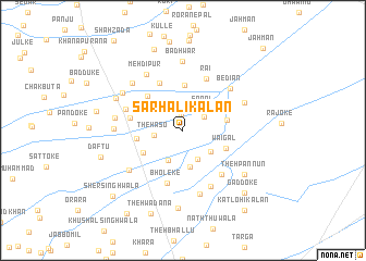 map of Sarhāli Kalān