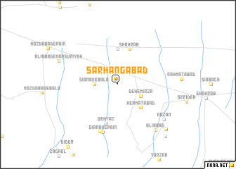 map of Sarhangābād