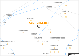 map of Sarhangcheh