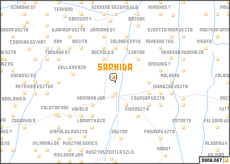 map of Sárhida