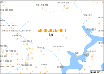 map of Sar Ḩowẕ-e Pā\