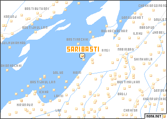 map of Sari Basti