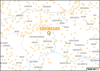 map of Sāri Begam