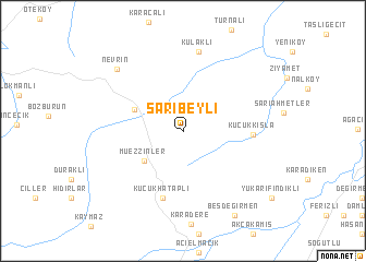 map of Sarıbeyli