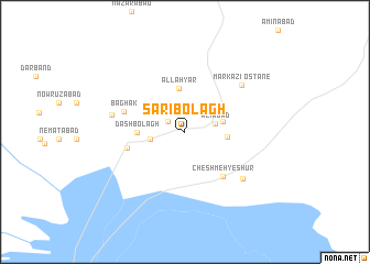 map of Sārī Bolāgh