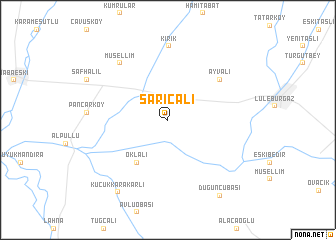 map of Sarıcalı