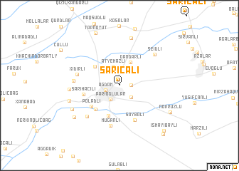 map of Sarıcalı