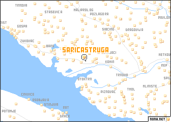 map of Šarića Struga