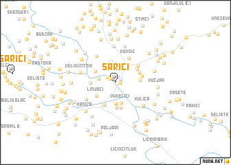 map of Šarići