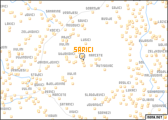 map of Sarići