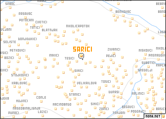 map of Sarići