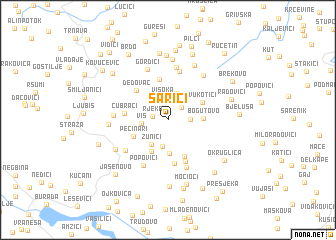 map of Sarići