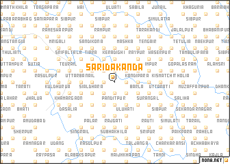 map of Saridākānda