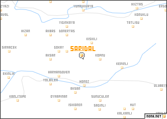 map of Sarıdal