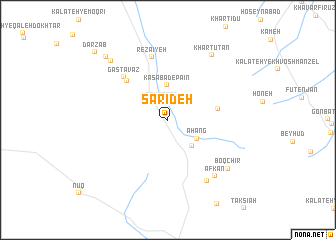 map of Sarīdeh