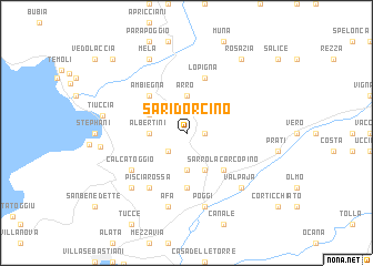 map of Sari-dʼOrcino