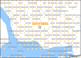 map of Sarifābād