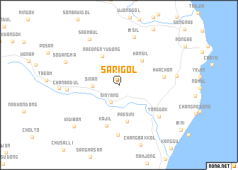 map of Sari-gol