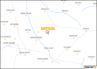 map of Sarıgöl