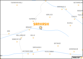 map of Sarıkaşık