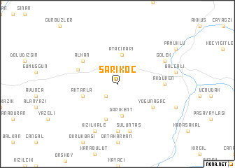 map of Sarıkoç