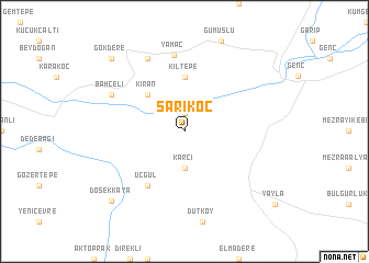 map of Sarıkoç