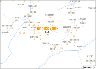 map of Sarıköynǝk