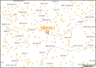 map of Šarinci