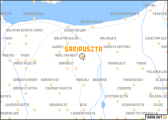 map of Sáripuszta