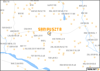 map of Sáripuszta