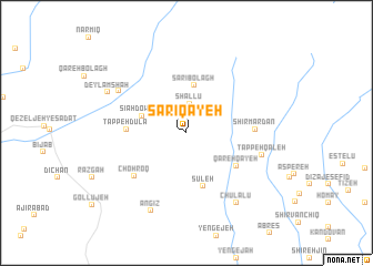 map of Sārī Qayeh