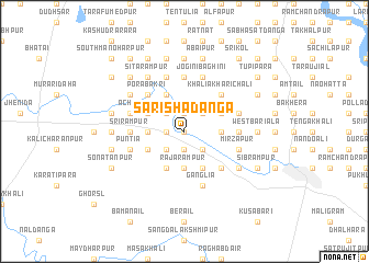 map of Sarishādānga