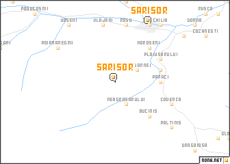 map of Sărişor