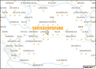 map of Šarišská Poruba