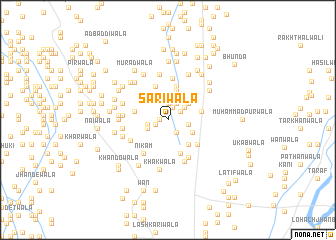 map of Sarīwāla