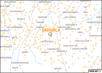 map of Sārīwāla